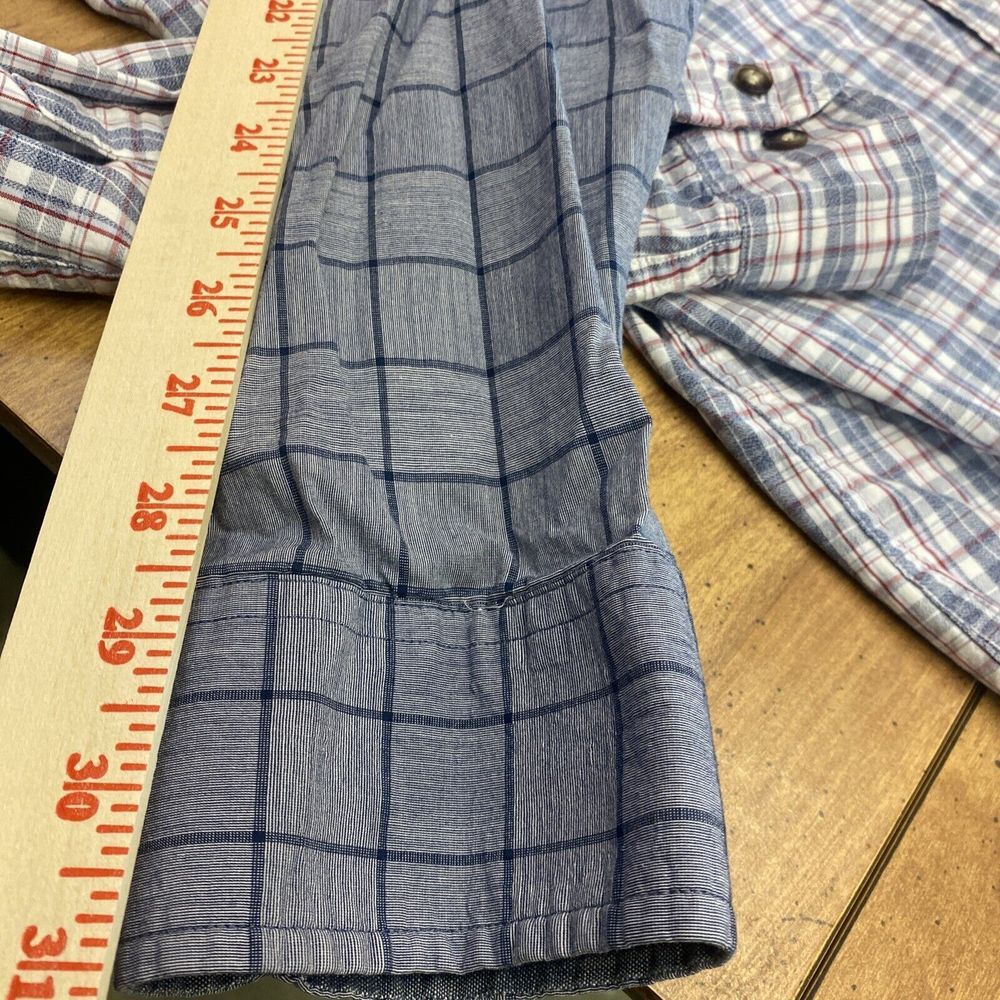 (2) Banana Republic Men's L Large Long Sleeve Plaid Shirts Standard Fit - Picture 14 of 16